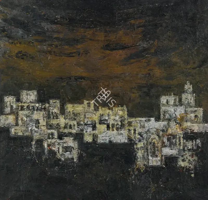 A.A. Almelkar (Artist), Udaipur Landscape, 1965, Painting