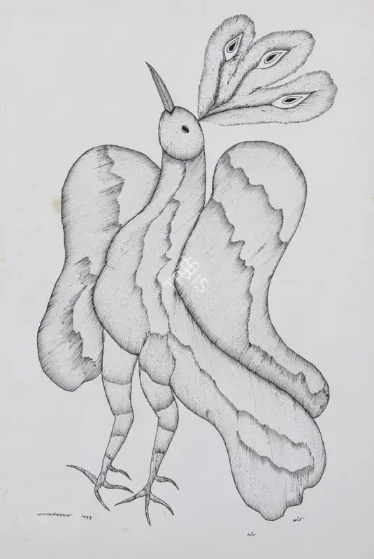 Jangarh Singh Shyam (Artist), Mor (Gond Art), 1993, Painting