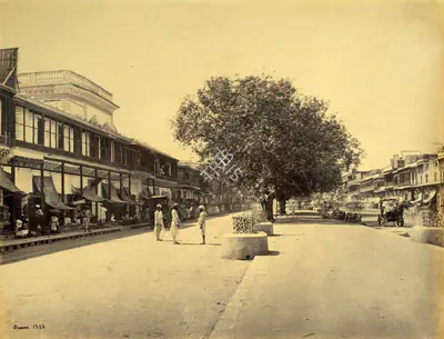 Samuel Bourne (Photographer), Chandni Chowk, Delhi, 1865, Antiquarian Photograph