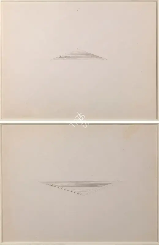Nasreen Mohamedi (Artist), Untitled (Double sided abstract), 1980, Drawing