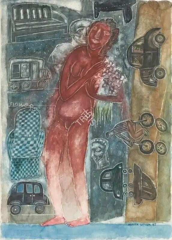 Arpita Singh (Artist), Untitled, 1987, Painting
