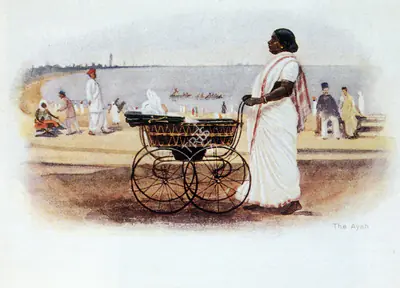 M.V. Dhurandhar (Artist), The Ayah, 1905, Painting