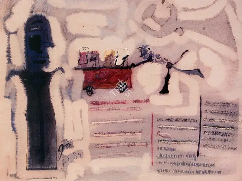 Jai Zharotia (Artist), Mystery Series, 1984, Painting