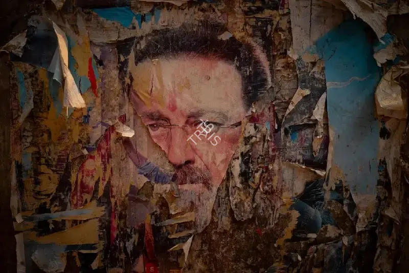 Hemant Chaturvedi (Photographer), Kajal Talkies, Gwalior, Madhya Pradesh- Torn Poster, 2024, Contemporary Photograph