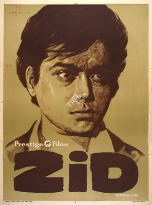 R.C. Kumar (Producer), Zid, 1976, Full Sheet Poster