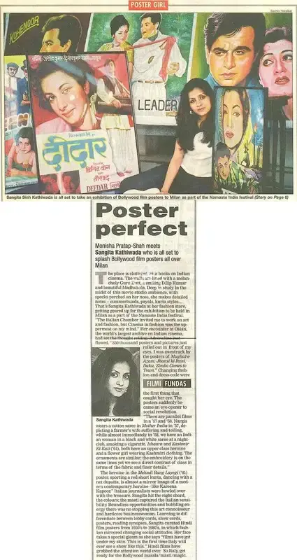 Monisha Pratap Shah (Reporter), Poster perfect, 2003, Newspaper Clipping