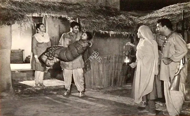 Apurba Bhattacharjee (Cinematographer), Mujhe Jeene Do, 1963, Lobby Card