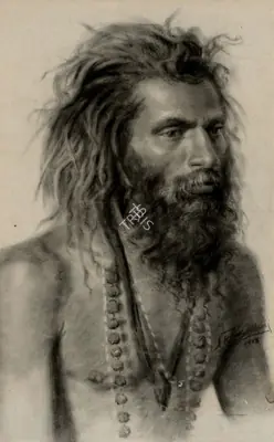 N.R. Sardesai (Artist), Portrait of a Sadhu, 1918, Painting