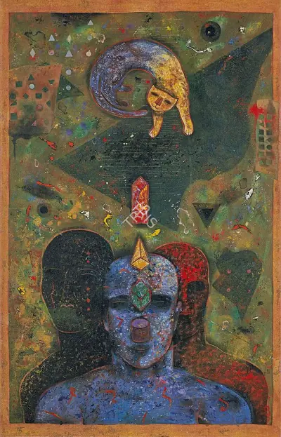 Baiju Parthan (Artist), The Way, 1994, Painting