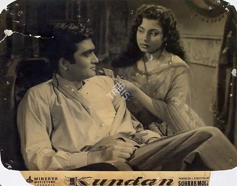 Sohrab Modi (Producer), Kundan, 1955, Lobby Card