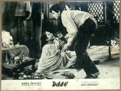 V. Babasaheb (Cinematographer), Daag, 1952, Lobby Card