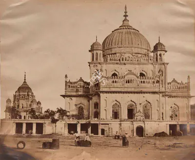 Felice Beato (Photographer), Tomb inside Kaiser Bagh, Lucknow, 1858, Antiquarian Photograph