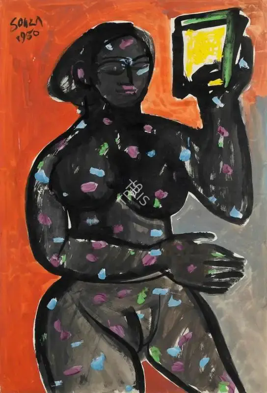 F.N. Souza (Artist), Untitled, 1950, Painting