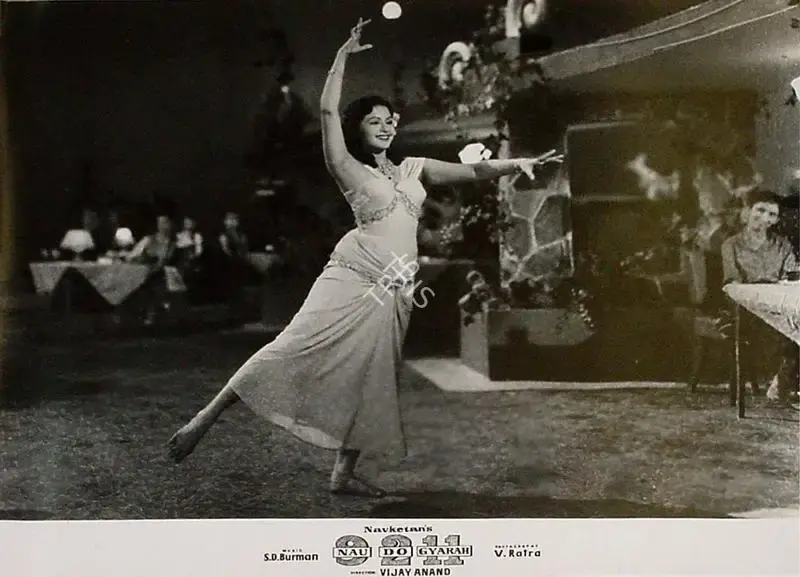 V. Ratra (Cinematographer), Nau Do Gyarah, 1957, Lobby Card