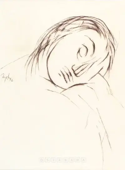 Tyeb Mehta (Artist), Untitled, 1992, Drawing