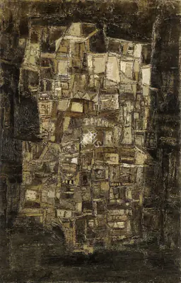 Ramkumar (Artist). Untitled (Varanasi), 1963 | Painting, So.Lon/26.10.21, 2021 · Sotheby's