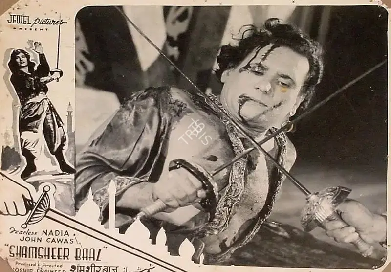 Noshir Engineer (Producer), Shamsheer Baaz, 1953, Lobby Card