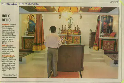 Vijayanand Gupta (Reporter), Holy Relic, 2006, Newspaper Clipping