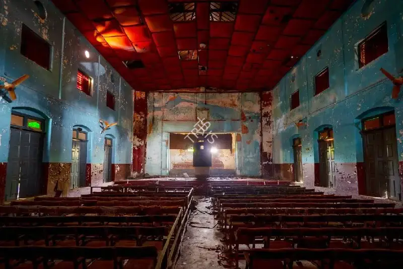 Hemant Chaturvedi (Photographer), Inside Shantha Talkies, Virajpet, Karnataka, 2024, Contemporary Photograph