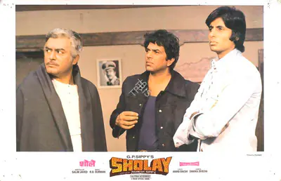 Divecha, Dwarka (Cinematographer), Sholay, 1975 | Lobby Card | CinemaEducation | 00788562