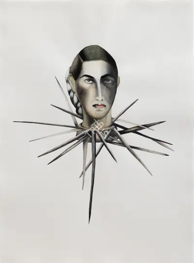 Anju Dodiya (Artist), Carrousel  and Fences - III, 2011, Painting