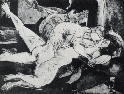 Somnath Hore (Artist), Somnath Hore, 1976, Drawing