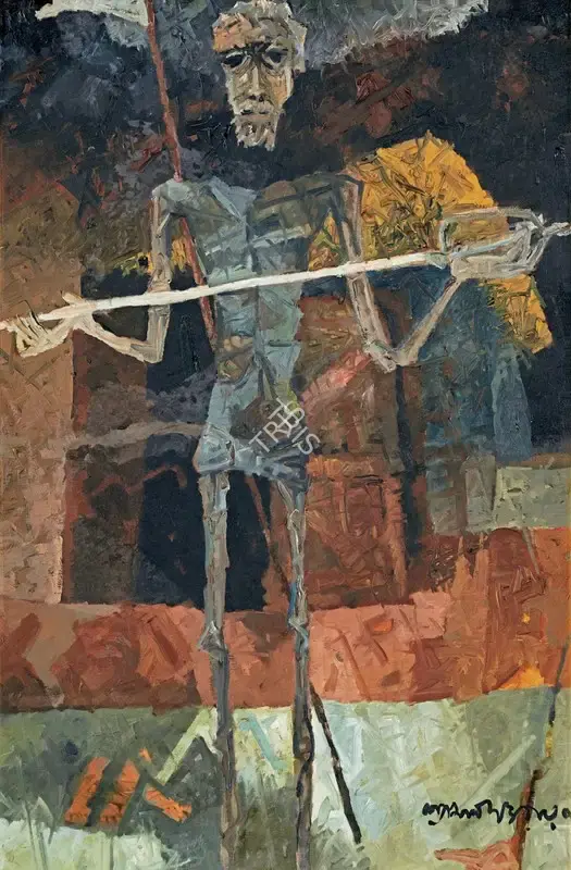 Ray, Shyamal Dutta (Artist). Untitled, 1992 | Painting, AG.Onl/21.06.24, 2024 · Asta Guru