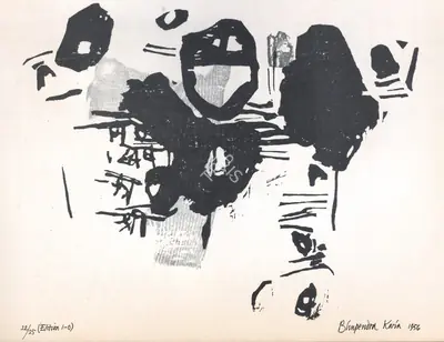 Bhupendra Karia (Artist), Untitled, 1956, Graphic Art