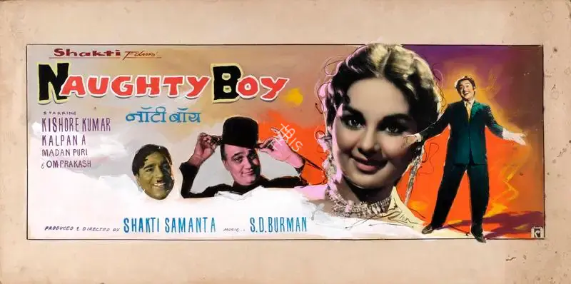 Shakti Samanta (Producer), Naughty Boy, 1962, Showcard