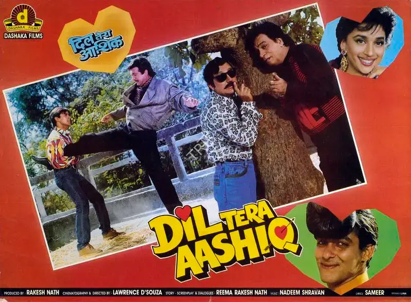 Rakesh Nath (Producer), Dil Tera Aashiq, 1993, Lobby Card