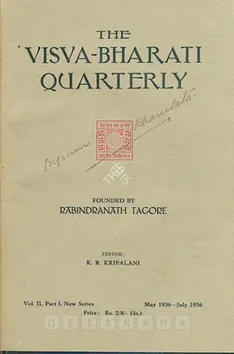 K.R. Kripalani (Editor), Visva-Bharati Quarterly, 1936, Journal