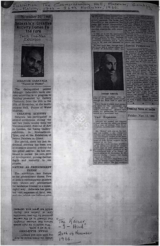 Untitled, 1966, Newspaper Clipping