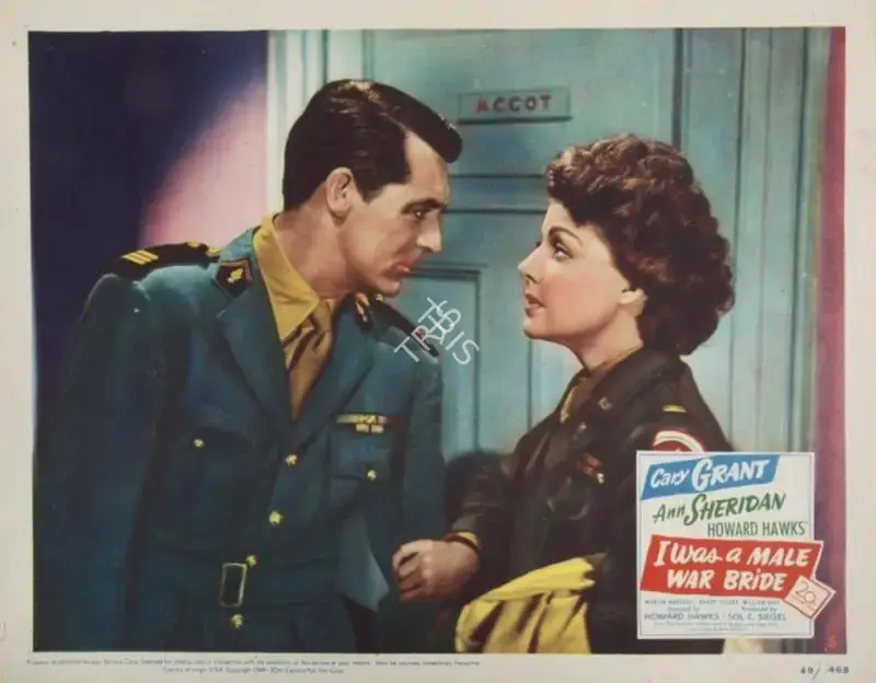 Howard Hawks (Director), I Was a Male War Bride, 1949, Lobby Card