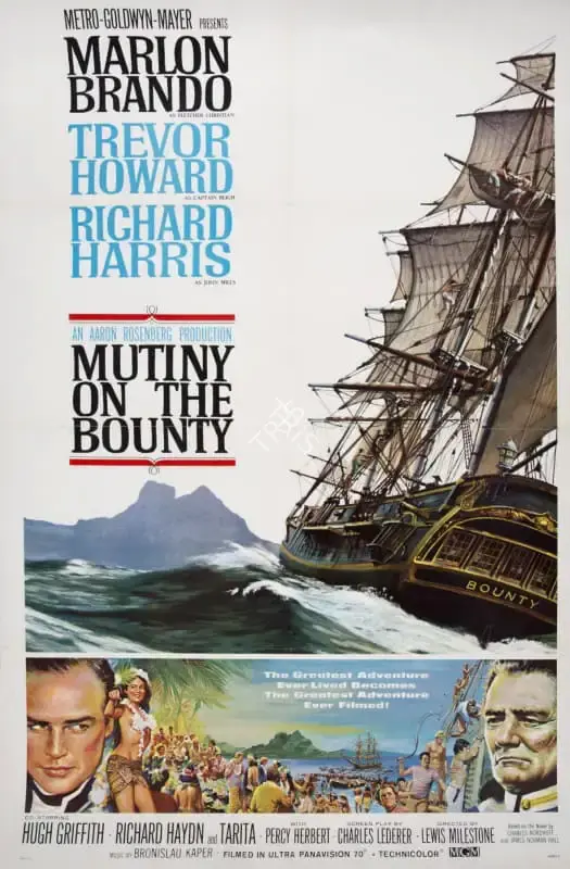 Aaron Rosenberg (Producer), Mutiny on the Bounty, 1962, Poster