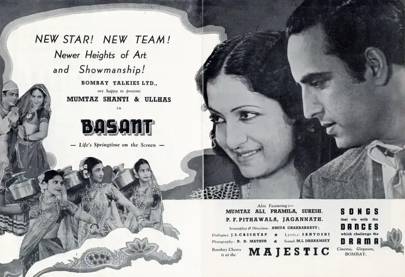 Amiya Chakravarty (Director), Basant, 1942, Advertisement