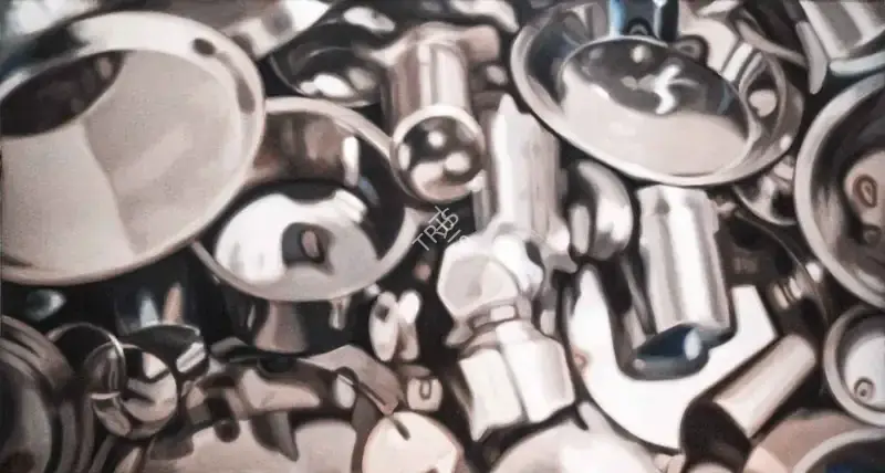 Subodh Gupta (Artist), Idol Thief - 2, 2006, Painting