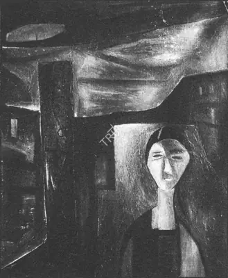 Ramkumar (Artist), Woman, 1957, Painting