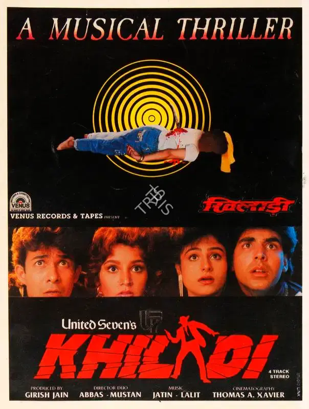Girish Jain (Producer), Khiladi, 1992, Song-Synopsis Booklet
