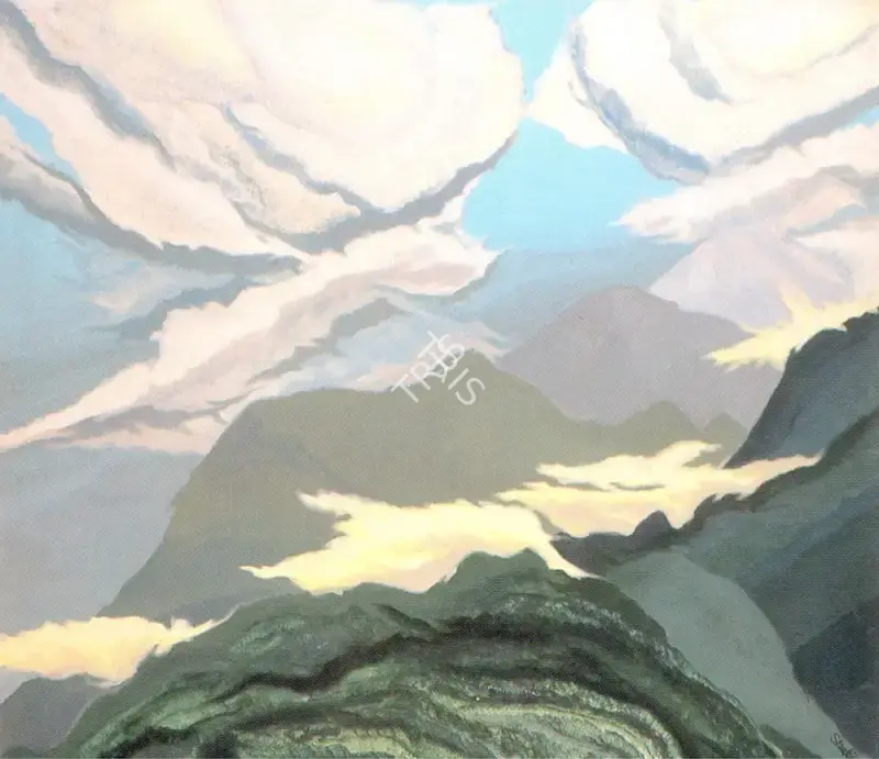 Shakti Maira (Artist), Mountain Ways and Mist of Mind, 1978, Painting