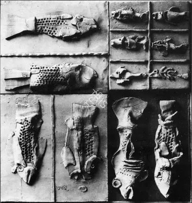 K.G. Subramanyan (Artist), Fishes and Fossils 3, 1977, Sculpture