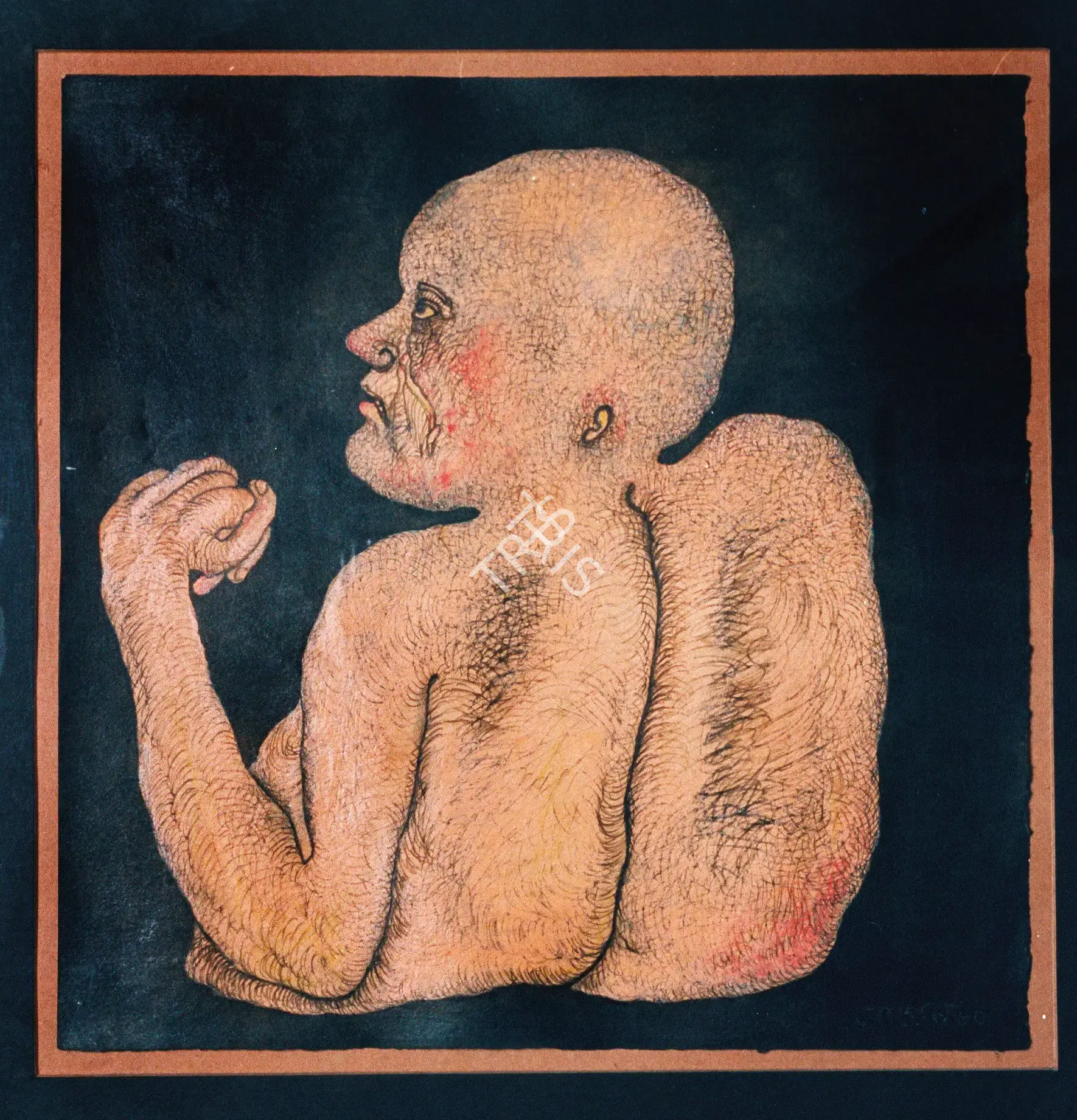 Jogen Chowdhury (Artist), The Man, 1980, Painting