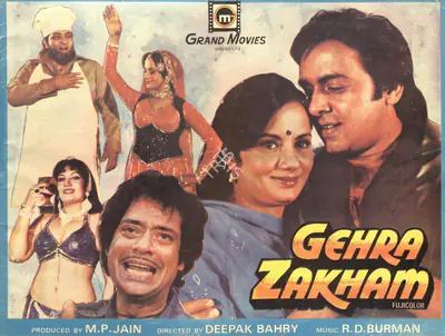 M.P. Jain (Producer), Gehra Zakham, 1981, Song-Synopsis Booklet