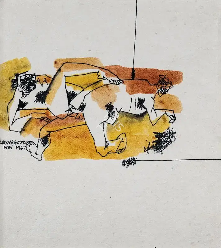 K. Laxma Goud (Artist), Untitled, 1967, Painting