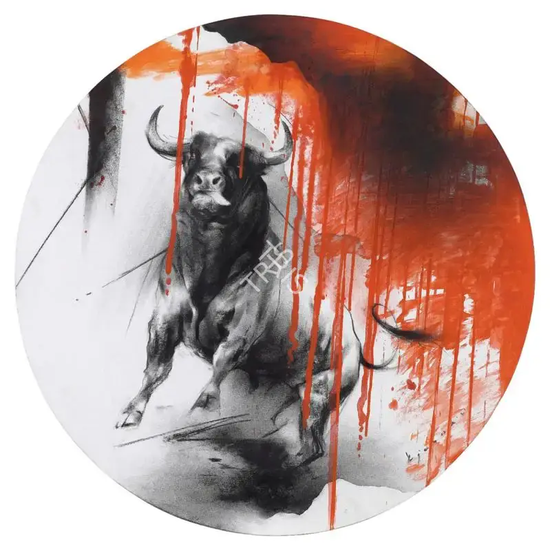 Ajay De (Artist), The Bull, 2021, Painting