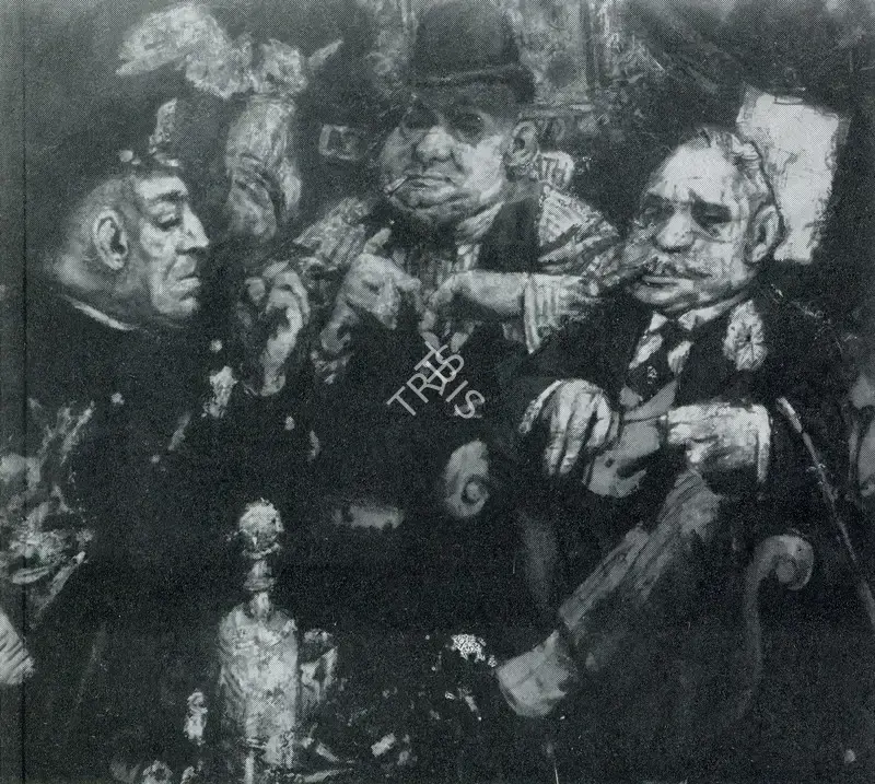 Jack Levine (Artist), The Feast of Pure Reason, 1937, Painting