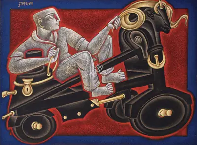 Gujral, Satish (Artist). Untitled, 2008 | Painting, AG.Onl/27.06.25, 2025 · Asta Guru