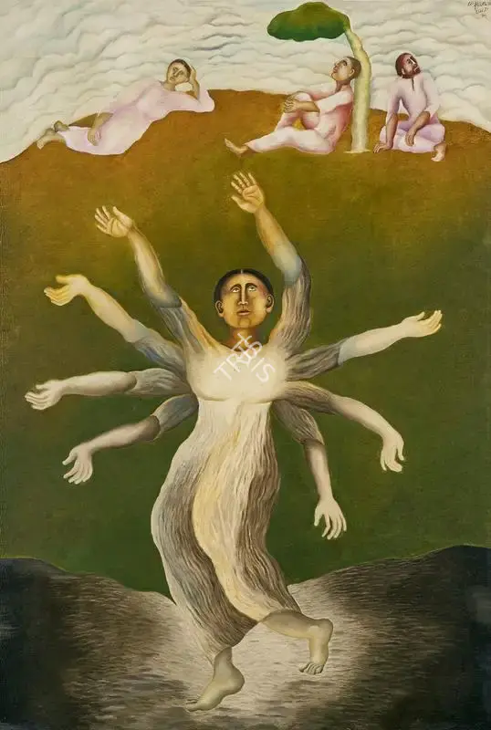 Arpana Caur (Artist), Visarjan, 1984, Painting