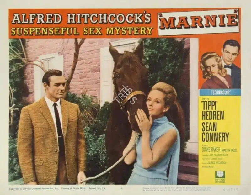 Alfred Hitchcock (Producer), Marnie, 1964, Lobby Card