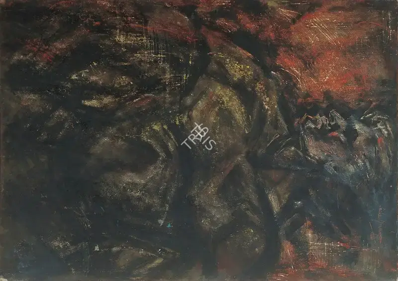 Sailoz Mookherjea (Artist), Figure, 1949, Painting