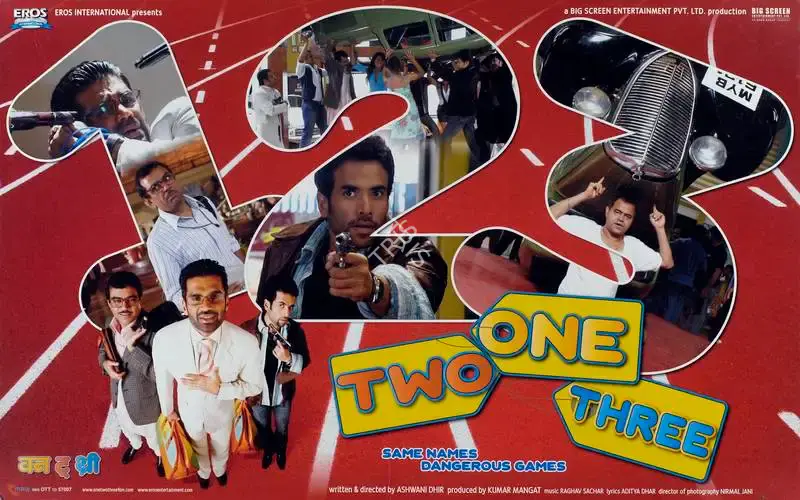 Kumar Mangat (Producer), One Two Three, 2008, Lobby Card